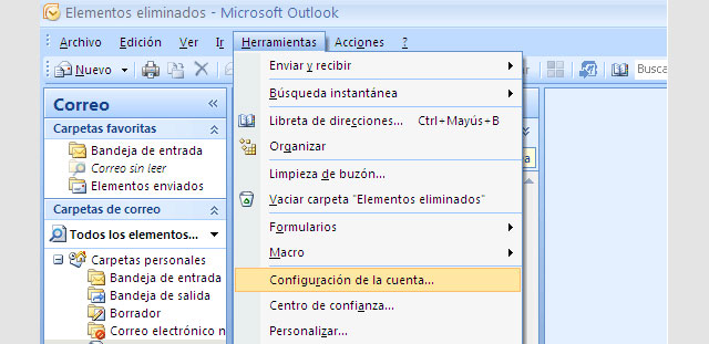 Configuracion Outlook Office 2007